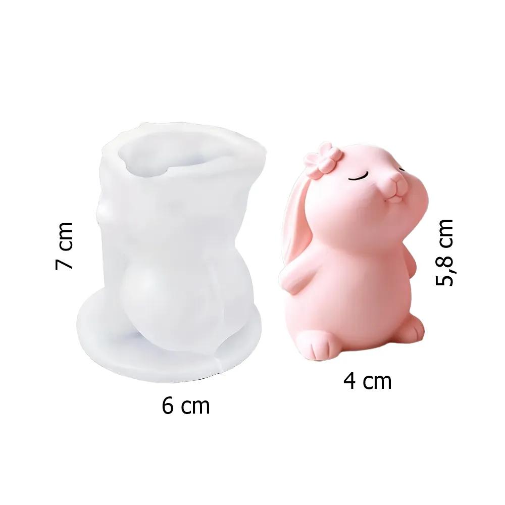 Molde de silicona Coneja Flor