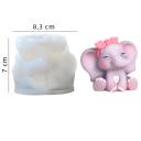 Molde de silicona elefante hembra