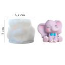 Molde de silicona elefante macho