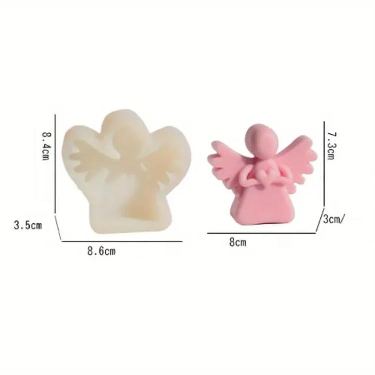 Molde de Ángel con Alas 3D
