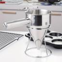Embudo dispensador en acero inoxidable 1000ML