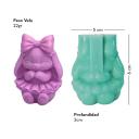 Molde de silicona Conejita con vestido 3D | Animales