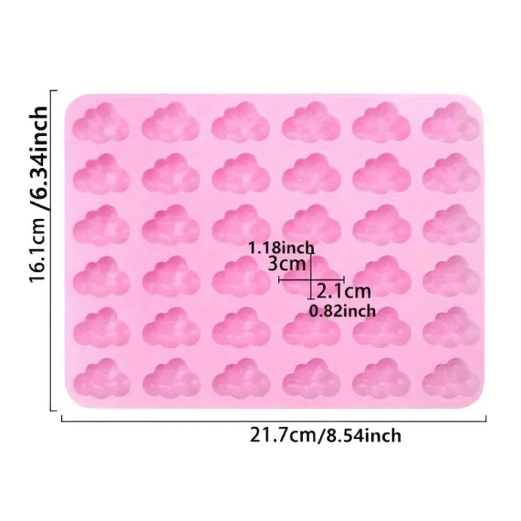 Molde de silicona Nubes Pequeñas X36 | Decorativo Múltiple