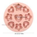 Molde de silicona Estrellas y Corazones 9 Cavidades | Decorativo Múltiple
