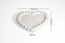 Bandeja Corazón Borde Burbuja 12CM | Envases Yeso - Concreto