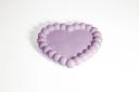 Bandeja Corazón Borde Burbuja 12CM | Envases Yeso - Concreto