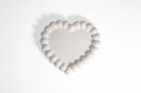 Bandeja Corazón Borde Burbuja 12CM | Envases Yeso - Concreto
