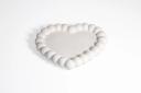 Bandeja Corazón Borde Burbuja 12CM | Envases Yeso - Concreto