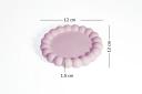Bandeja Redonda Borde Burbuja 12cm | Envases Yeso - Concreto