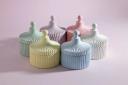 Envase Cofre Rayas (Base + Tapa) | Envases Yeso - Concreto